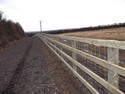 Horizontal panel and wire stock fencing