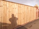 Overlapped panel fence