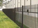 RR6 angled top hollow vertical fencing